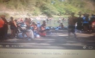 Los balnearios de Santiago estuvieron repletos de personas