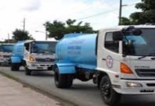 CORAASAN distribuye agua gratis en camiones cisternas, ante sequía.
