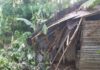 Ventarrón destruye tres casas en Loma de Cabrera, Dajabón
