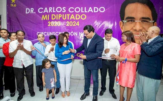 Precandidato diputado Carlos Collado inaugura oficinas de campaña