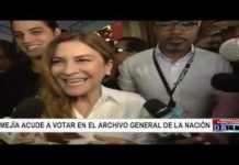 Candidata a la alcaldía DN del PRM Carolina Mejía acude a votar