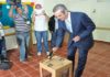 Luis Abinader, candidato presidencial del PRM, acude a votar