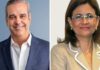 Luis Abinader confirma Raquel Peña es su candidata vicepresidencial