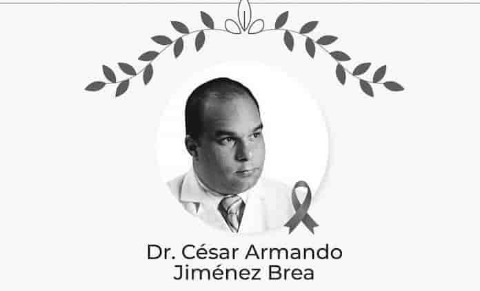 Médico César Jiménez Brea murió esta tarde a causa del Covid-19