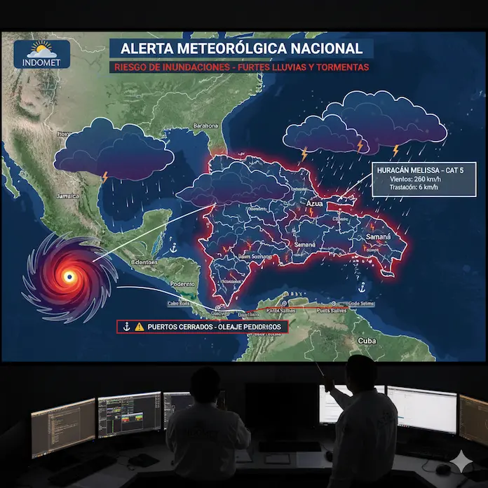 Alerta meteorologica en RD