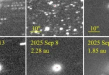 El cometa interestelar 3I/ATLAS invierte su extraña cola