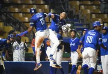 Licey en «errático» juego derrota a las Águilas Cibaeñas en el Quisqueya