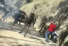 Reprimen protesta en La Culata, Constanza; residentes piden reparación de carreteras