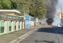 Protestas en SFM: Estudiantes del Liceo Manuel María Castillo exigen mejoras