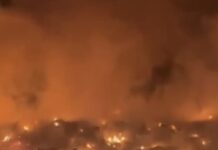 Fuego en vertedero afecta comunitarios de Sabana Iglesia