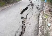 Colapsa carretera en Altamira por lluvias