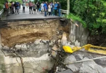 ONESVIE evalúa daños por colapso del puente de Camú en Puerto Plata