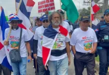Comunitarios de la Cordillera Septentrional protestan en Santiago contra la minería