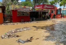 Montecristi: Desbordamiento del Yaque del Norte pone en alerta roja a Castañuelas