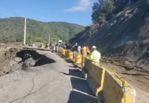 Socavón deja semi-aislado a San José de Ocoa