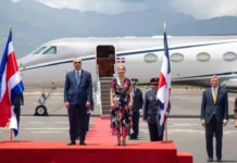 Abinader llega a Costa Rica para participar en transmisión de mando de Laura Fernández Delgado