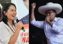Keiko Fujimori supera por estrecho margen a Roberto Sánchez, según boca de urna