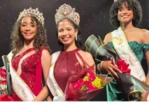 Azul Taveras fue coronada Reina Santa Ana 2026 en una noche de elegancia, talento y tradición